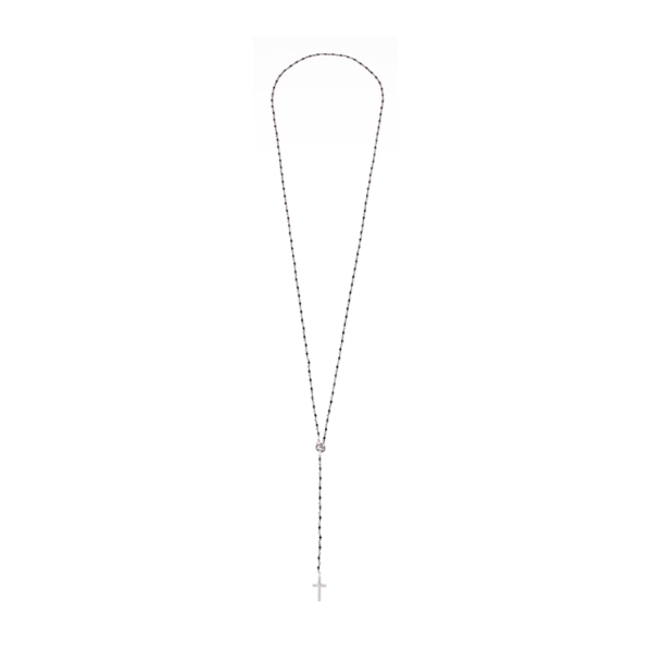 Różaniec ze spinela z elementami ze srebra 925 Ami Bijoux