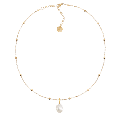 Naszyjnik LUMI z naturalną barokową perłą